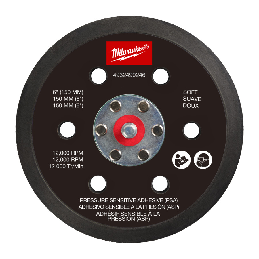 MILWAUKEE FROSBPSP150 ZACHTE DRUKGEVOELIGE PAD SAVER 150mm (STEUNSCHIJF) VOOR M12 FROS 4932499246