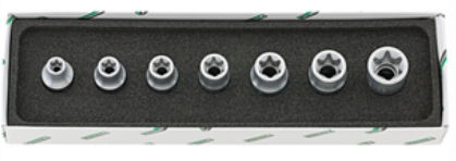 [153000070] STAHLWILLE DOPSLEUTELSET 50T X/7 1/2" TORX 7-DELIG E10-E24 