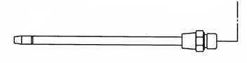 [912000335] BLAASPIJP 150MM TBV BLAASPISTOOL ALU.