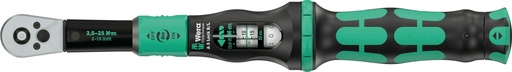 [165000555] WERA CLICK-TORQUE LOCK A5 R/L 1/4'' TORQUE WRENCH LEFT & CLOCKWISE TIGHTEN 2.5-25Nm 05075693001