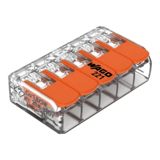 [977002050] DOOS a 25 WAGO LASKLEMMEN 221-415 5 VOUDIG 0,2-4mm2 