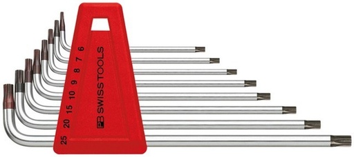 [130000095] PB STIFTSLEUTELSET 411.BH 6-25 TORX 6-25 MET BORING LANG