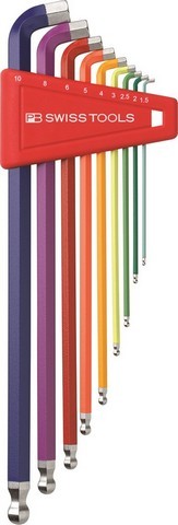 [130000100] PB Allen Key Set 2212 LH 10 RB 10-Piece 1.5-10mm