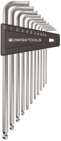 [130001600] PB Allen Key Set Long K.K. 212 ZLH-12 12-Piece 1/20" - 5/16"