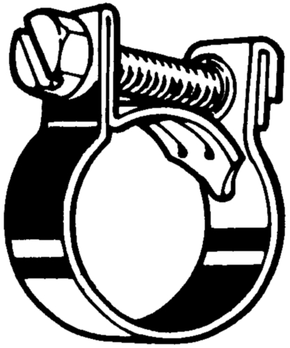 [148000475] SLANGKLEM ABA ELVZ  MINI STAAL 9-11 mm 