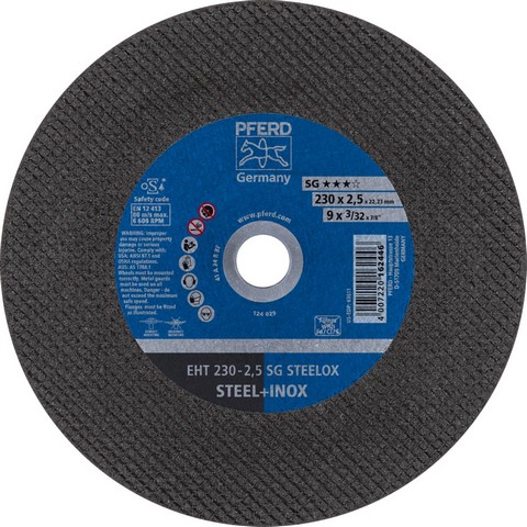 [157000020] SLICED DISC EHT 230-2.5 A24 R SG-INOX (GRAY) (+++) (25) 61328422 / 162446