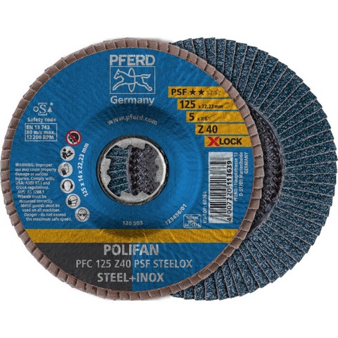 [157000615] LAM. SCHIJF POLIFAN 125 Z40 PSF X-LOCK STEEL/OX 67664126