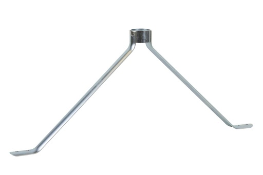 [160000142] METAL HANDLE HOLDER ROUND 28mm 190X450mm (min. broom width 50cm)