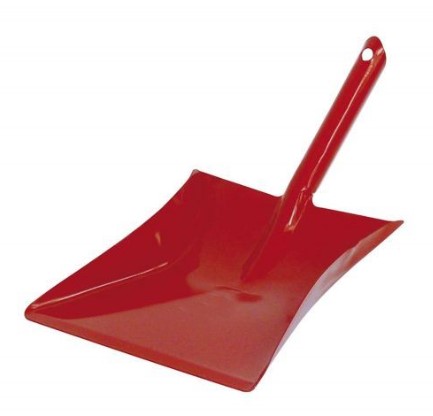 [160000265] STOFBLIK METAAL ROOD AFM 23X22CM ZWAAR MODEL