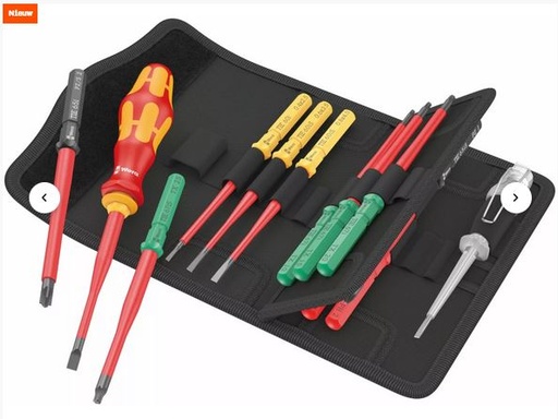 [165001410] WERA SET KRAFTFORM KOMPAKT VDE 16 EXTRA SLIM IN ROLLER BAG 05006608001