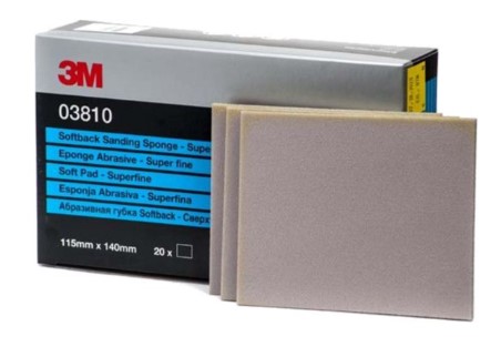 [001001980] SOFTBACK SCHUURSPONS 115X140mm SUPERFINE 3M 50885