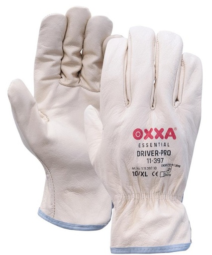[179000105] PR WORK GLOVES DRIVER MAT:10 SPOEPEL GRAIN LEATHER WHITE