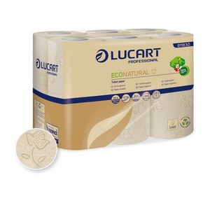 [192000020] PK a 12 ROL TOILETPAPIER12cm 2L LUXE (1BAAL 8 pakken van 12rollen) 200vel/rol