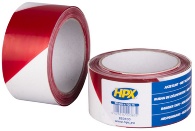 [198000010] ROLL of 500M BARRIER TAPE RED/WHITE B=80mm