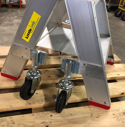 [225000325] SET of 4 SPRING-SPRING SWIVEL WHEELS 100mm INCLUDING MOUNTING