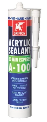 [017000240] KOKER a 310ml ACRYLAATKIT A-100 WIT WAS BISON ACRYLAATKIT WIT