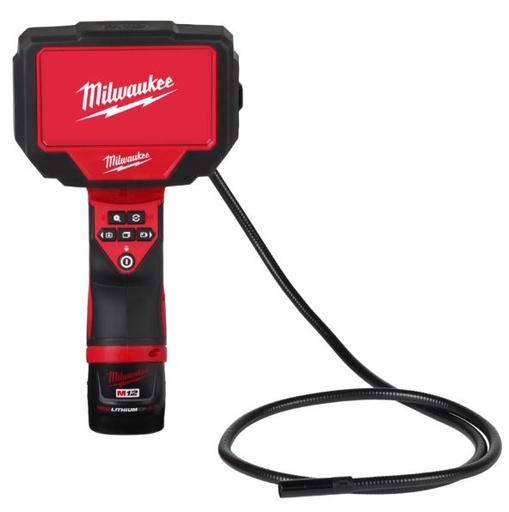 [260000505] MILWAUKEE12V INSP.CAMERA M12 360IC12-201C +KOFFER + SNELLADER + 1X 12V 2,0Ah ACCU