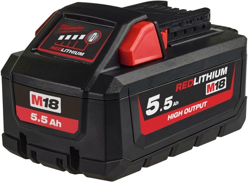 [260000865] MILWAUKEE M18™ M18 HB5.5 REDLITHIUM HIGH OUTPUT™ ACCU 5,5Ah 4932464712