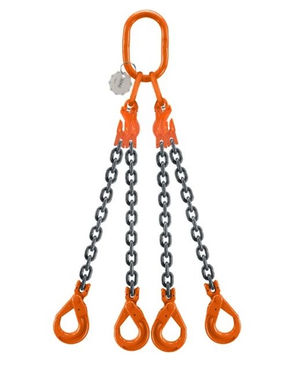 [282000155] KETTING VIERSPRONG 8mm 5250/3750KG 3MTR MET INKORTKLAUW 2694408-3