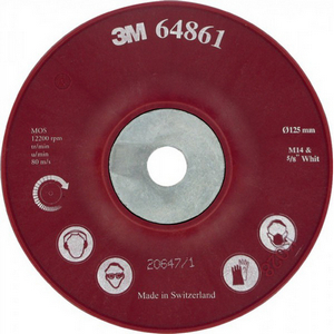 [001003075] STEUNSCHIJF HP  125mm  M14 3m 64861 schuurhoek 3°