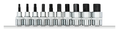 [306000095] SOCKET WRENCH DR. 1/2" + RAIL, 10-piece R62558110, 3300027