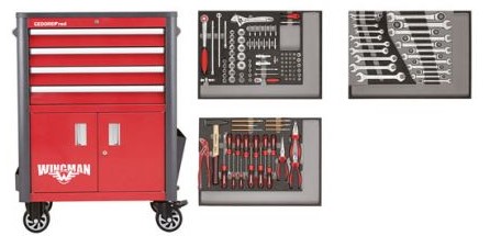 [306004715] TOOL SET W.WINGMAN R22041004, 3301689 130-piece