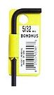 [914001700] BONDHUS HAAKSE STIFTSLEUTEL 6-KANT INCH 9/64" L= 61mm 715808