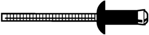 [935000110] BLIND RIVETS ST.V. / Pcs.4.8x11.5mm FLAT BELL HEAD PLUS BOLB