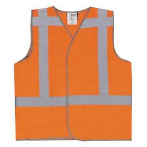 [972001190] VERKEERSVEST RWS-NORM EN471 ORANJE (polyester.) klittenband sluiting XL/XXL
