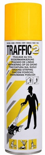 [972008225] 12 CANS TRAFFIC MARKING PAINT YELLOW RAL 1023