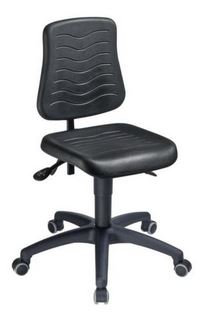 [974000485] WORKSHOP CHAIR PU + SWIVEL CASES 650x410x38mm 879867