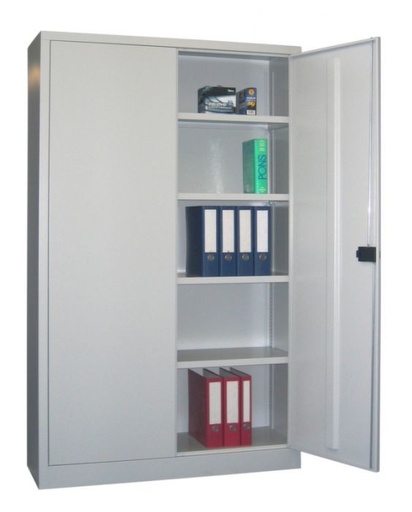 [974006705] UNIVERSELE KAST 1950X1200X400mm 4X STALEN BODEM CILINDERSLOT LICHTGRIJS