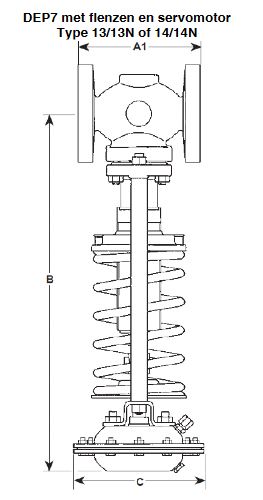 [976500880] OVERSTORTREGELAAR DEP7-B5 DN25 PN25 3,2-7,5 BAR (2052493)