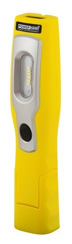 [977012320] LED LAMP OPLAADB. 6+1 LEDS 350 / 80 lum MAGN. + KNIKBAAR (GEEL)