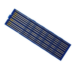 [978001450] DS a 10 WOLFRAMELECTRODES 1,6x175 GOUD tbv RVS / STAAL (WAS ROOD) *ZIE PAARS !*