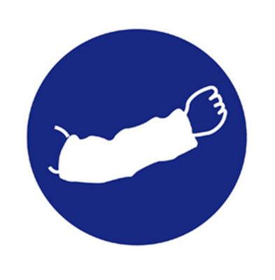 [978014565] GEBODSSTICKER MOUWBESCHERMING 200mm 02.05.11.010