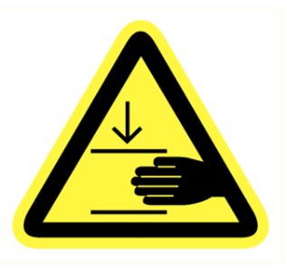 [972008500] STICKER CRUSH HAZARD 25mm 150.353C.46