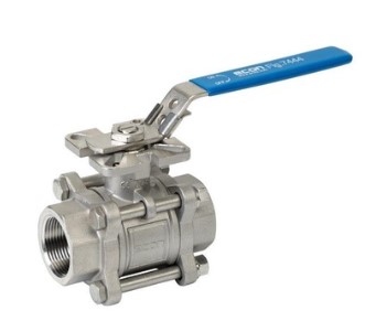 [976501090] BALL VALVE STAINLESS STEEL 1" BSPP BIDR 7444 ECON PTFE/FPM