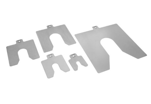 [978017185] SET A 10 RVS VULPLATEN 125x105 D=0,05mm D-005