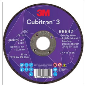 [001011095] AFBRAAMSCHIJF K36 125X7X22 CUBITRON III 3M 98647