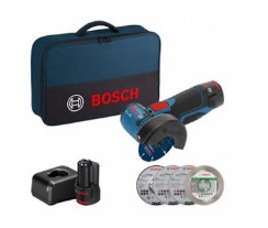 [065002005] ACCUHAAKSESLIJPM. GWS 12V-76 IN TAS M/2xACCU 2,0Ah EN LADER EN 5 ACC.