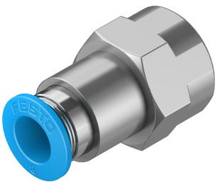 [084000910] INSTEEKSCHROEFKOPPELING QSF-1/4-8-B 153026 1/4"INWENDIG