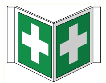 [094007175] "FIRST AID" SIGN 400X200MM PVC