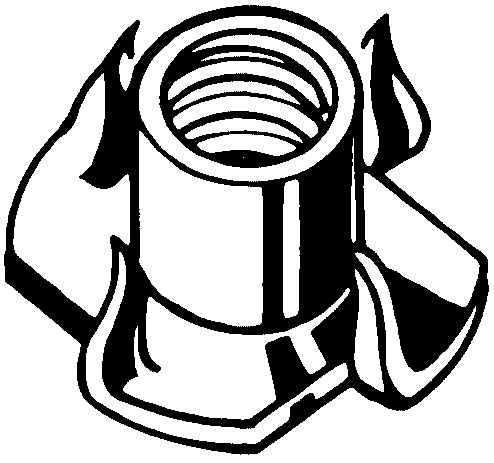 [046000405] WOODEN INSERT NUT ELVZ M6