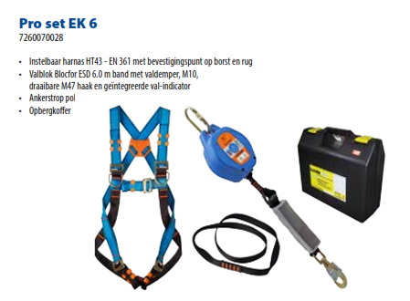 [223000285] FALL PROTECTION SET+CASE EK-2