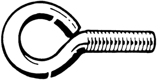 [047000340] SCREW EYE ELVZ M6x100x10