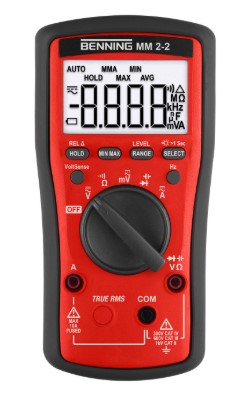 [916003380] MULTIMETER BENNING MM 2-2 KLASSE 3 600V AC EN KLASSE 4 300V