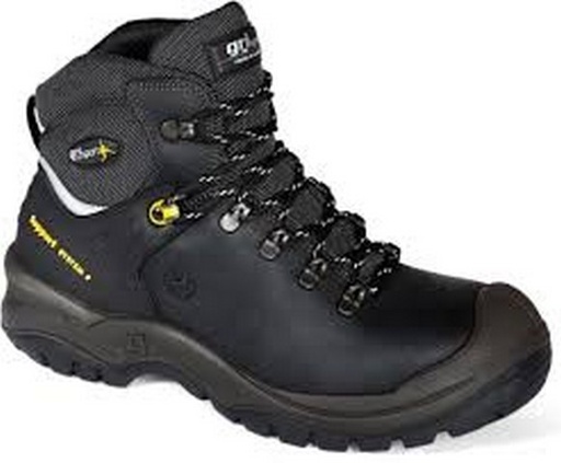 [972006165] WORK SHOE GRISPORT BLACK 903L S3 MAT 46 HIGH MODEL WITH SCREEN TOE