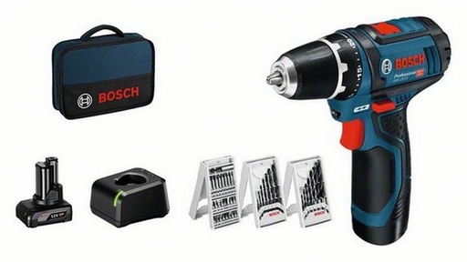 [065000935] ACCUSCHR.DRAAIER  GSR 12V-15 2,0Ah+4,0Ah INCL LADER IN TAS
