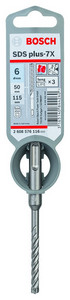 [066000870] SDS+ 7X DRILL 6.0 x 50/115mm 4-CUTTER 2608900071
